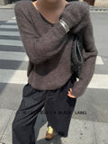Fongt Xixi 13 Lines 2025 Autumn Black Label In Temperament Elegant Mare Knitted Sweater 25411