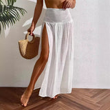 Fongt Ladies New Beach Cover Skirt Open Thighs Skirt