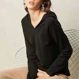 Trend Ins Hooded Sweater Sweater Thin Autumn Sweater Long-Sleeved Sweater Jacket-Outfit