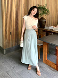 Fongt Xixi 2025 Summer New Temperament Commuting High-Waisted Half-Body Dress Design-Styleted Fishtail Skirt 85178