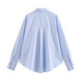 Fongt New Button-Down Clip Loose-Fitting Shirt 2238534