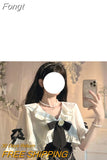 Sweet Two Piece Dress Suit Woman French Elegant Pretty Flower Kawaii Set Female Sexy Korean Fashion Lolita Dress Set