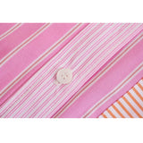 Spring Autumn Women Retro Stripe Printing Simple Style Loose Long Sleeve Basic Shirt Casual Chic