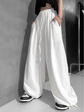 Harajuku Jogging Sweatpants Women Korean Style Loose White Sports Pants Oversize Kpop Black Joggers Wide Leg Trousers