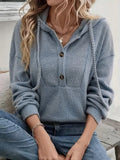 Fongt And Winter Hooded Pit Strip Long-Sleeved Coat Top