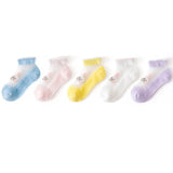 Pairs/lot 1 to 12 Years Summer Solid White Cotton Socks For Children Socks Spring No-show Low Cut Socks Boys Girls Boat