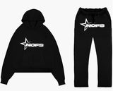 Fongt H-Hop Singer Letter-Back Men's And Women's Hoodie Sweatshirt Set