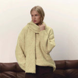Fongt Lazy Wind Soft Woolen Sweater Women's New Set Of Relaxed Knitted Sweater In Autumn And Winter
