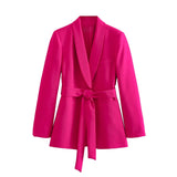 Fongt And Dress Blazer 231018 Straight-Fits High-Rise Trousers 2216118 Suit