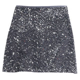 Fongt Lewd Skirt High Waist Thin Anti-Light Bag A Word Flashy Bundi Skirt 8021