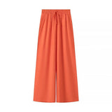 Fongt New Solid Color Sling Clothes Casual Loose Trouser Set