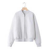 Pilot Jacket Sweater 3399802 Loose High-Waisted Velvet Trousers 319980-Outfit