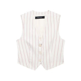 Fongt Women's Striped Vest Casual Loose Shorts Set In Autumn 2025