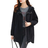 Women's Trench Coat Lady 2024 Spring And Autumn New Large Size Loose Thin Casual Versatile Long Coat Female Coat-Outfit