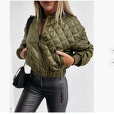 Fongt And Winter New Fashion Solid Color Short Zipper Jacket Cotton Suit
