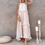 Fongt Hot New Summer Women's New Temperament Long Drag Skirt Skirt Dress Dress