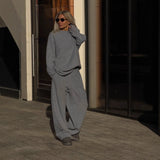 Fongt Leopard-Print Sweater Languid Wind Collar Loose-Fitting Fashion Casual Wear Autumn And Winter Top Woman