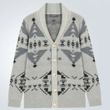 Fongt And Winter New Men's Wears Of The Extra Sweater Long-Sleeved Knitted Coat