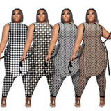 Piece Women Set Dashiki African Clothes 2022 Spring Summer New Fashion Sleeveless Top And Pants Suit Party Lady Matching