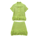 Fongt Women's Dress 2025 Fashion Suit High-Waist Mini Skirt Tuxedar T-Shirt Knitted Dress Comfortable Casual Style