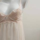Fongt Sexy Lace Lace Sling Aja Girls Summer Thin Mesh With Thoracic Mat Home Pyjamas Women Spring And Autumn