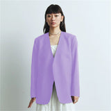 Fongt Suit Spring And Autumn New Cushion Shoulder Leisure Fashion Temperament Slim Thin Professional Gray Small Suit Jacket