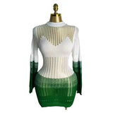 Fongt Autumn New Multi-Colored Hollow Knitted Dress Personality Loose Beach Sunscreen Women Straight