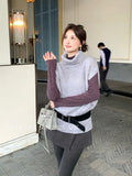 Fongt Xixi 2025 Autumn New White Standard Temperament Wool Solid Color Short-Sleeved Knitted Top Does Not Contain 25523