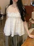 Vintage Tuxedo Sling Female Summer New Korean Version Of The Ocean Vest Sweet Thin Hottie Sleeveless