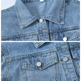 Jacket Women 2023 NEW Spring Coat Vintage Loose Denim Jacket Outerwear Autumn Chic Ladies Jackets