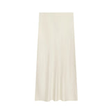 Fongt New Fashion Temperament Silk Hyssy Texture Simple Straight Fan Flute Skirt 8534855