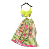 Fongt Court-Style Dress Female Short Breast Sling Sling Sling Vest + High-Waisted Half-Dress