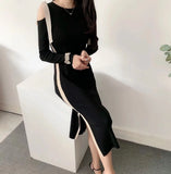 Vintage Patchwork Bow Female Summer Sleeveless Knitted Retro Bottom Dress Pullovers Women Slim