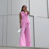 Fongt Fashion Casual Vest Trousers Suit Women's Clothing