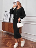 Fongt And Autumn 2025 New Comfortable Casual Pit Jacket Dress Two-Sleeve