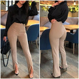 long trousers female bottom Elegant S-XXL Plus
