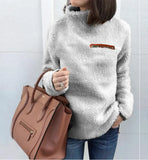 Fongt Sweater In Autumn 2024 Women's Fashion Zipper High-Neck Bottom