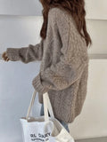 Cable Knit Jumper Sweater-Outfit
