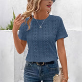 Fongt Wish Hot-Solded Empty V-Neck Short-Sleeved Bat Sleeves Thin T-Shirt New T-Shirt