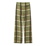 Fongt New Linen Lattice Loose Casual Trousers 8371029
