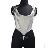 Fongt Fashion New Tiding Waist Vest Sexy Strapped Short Fish Bone Small Waist Vest Corset