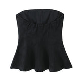 Fongt Women's Clothing INS Net Red Pop Fashion Skirt Under The Chest Top