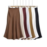 Fongt Spring New Silk-Skinty Texture Slimming Skirt