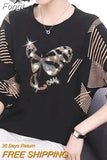 Autumn O-Neck Long Sleeve Oversized Pullovers for Women Elegant Fashion Diamonds Batwing Sleeve Women's Clothing