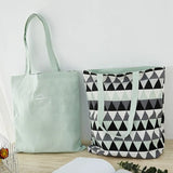 Women Canvas Shopping Bag Fruit Print Female Cotton Cloth Shoulder Bag Eco Handbag Tote Double Side Grocery Shopper