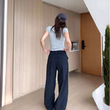 Fongt Quick-Drying Spant Sweatpants Women's Thin 2025 New Summer Small Straight-Legged Trousers