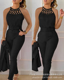 Series) 2023 Women's Red Print Shirt Pantsuit-With A Belt-Outfit