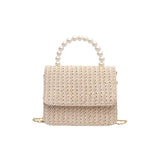 Straw Pearl Cross Body Bag-Outfit