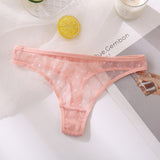 Transparent Lace G-String Sexy Panties Women Underwear Pantys Low-Waist Female Underpants Mesh Perspective Briefs