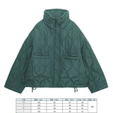 Fongt Women's Clothing 2025 New Winter Street Fashion Cotton Long Sleeves Up Loose Cotton Coat